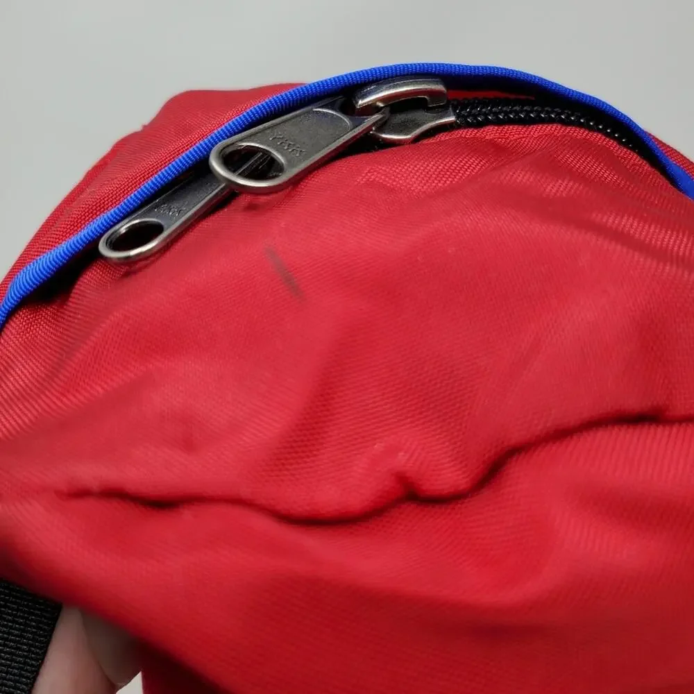 Vintage The North Face Red & Blue Nylon Large belt/waist bag in Great condition